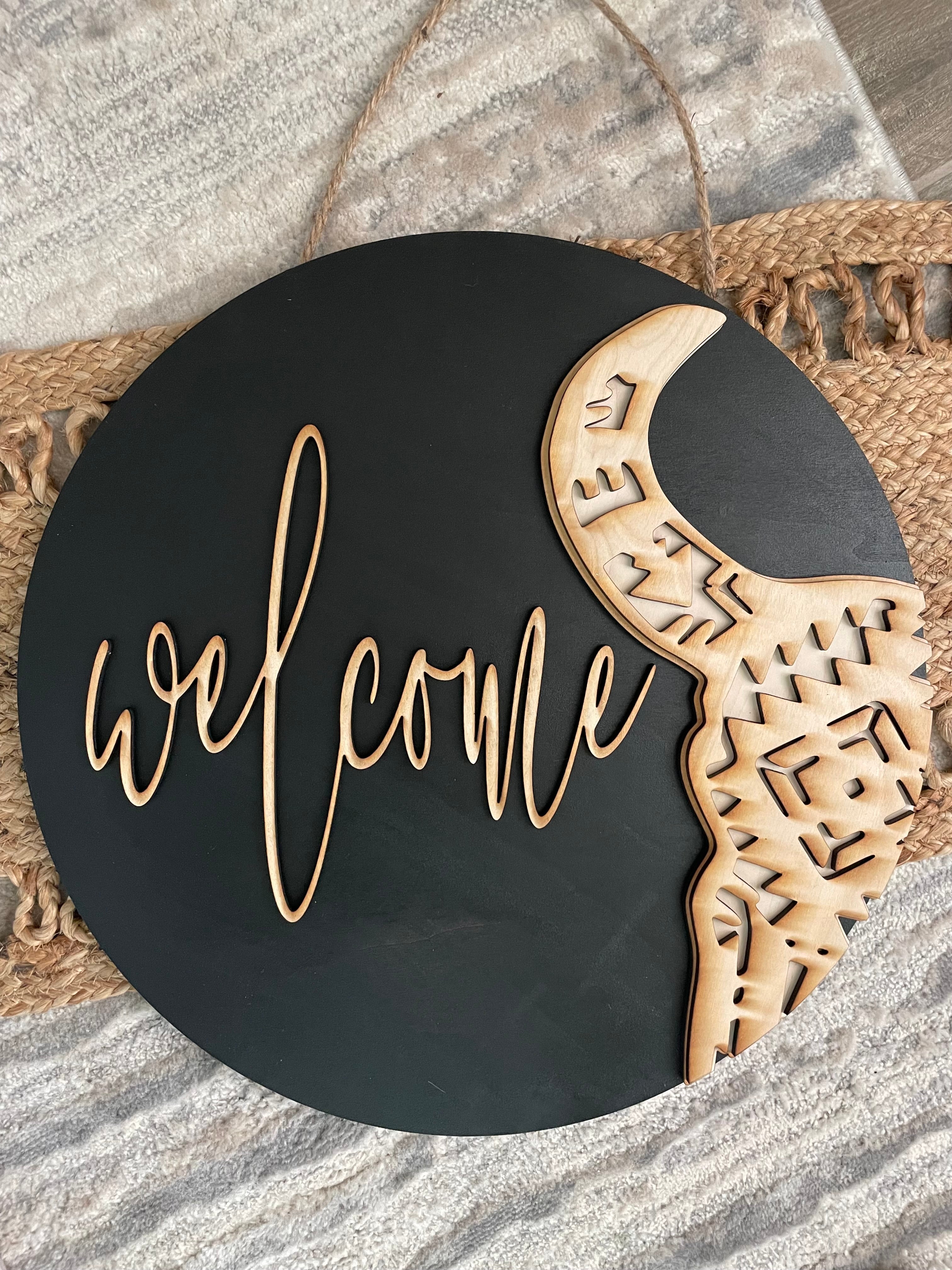 Steer head door sign – Treetop Timber Co.