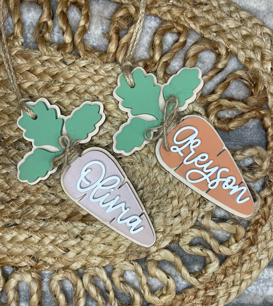 Carrot basket tag