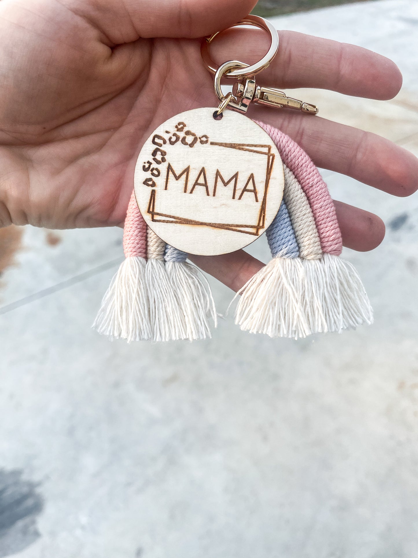 Rainbow Mama Keychain