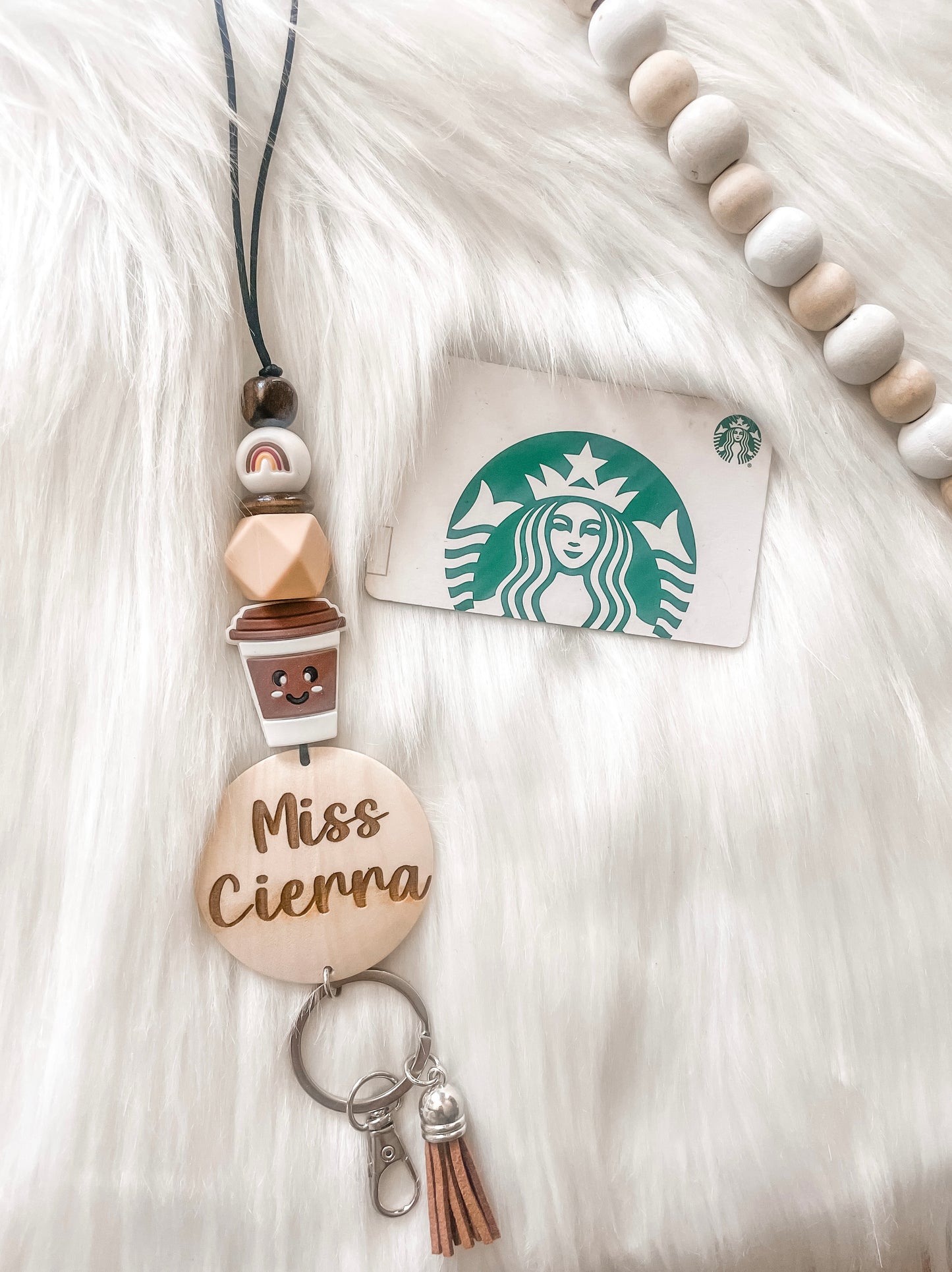 Custom coffee lanyard